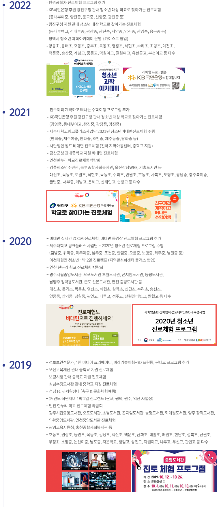 드림캐쳐에듀투어 연혁 2019~2022